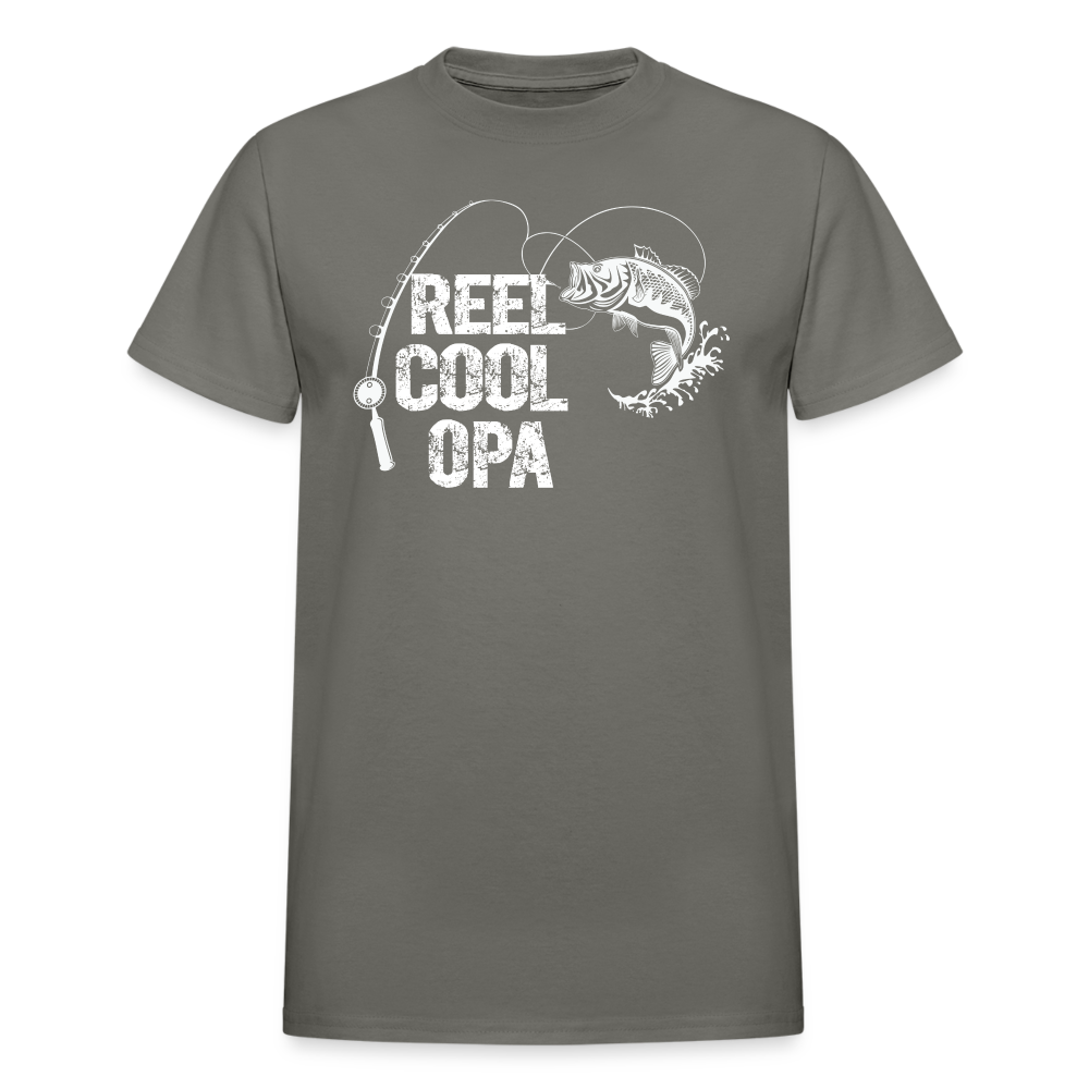 Reel Cool Opa Gildan Ultra Cotton Adult T-Shirt - charcoal