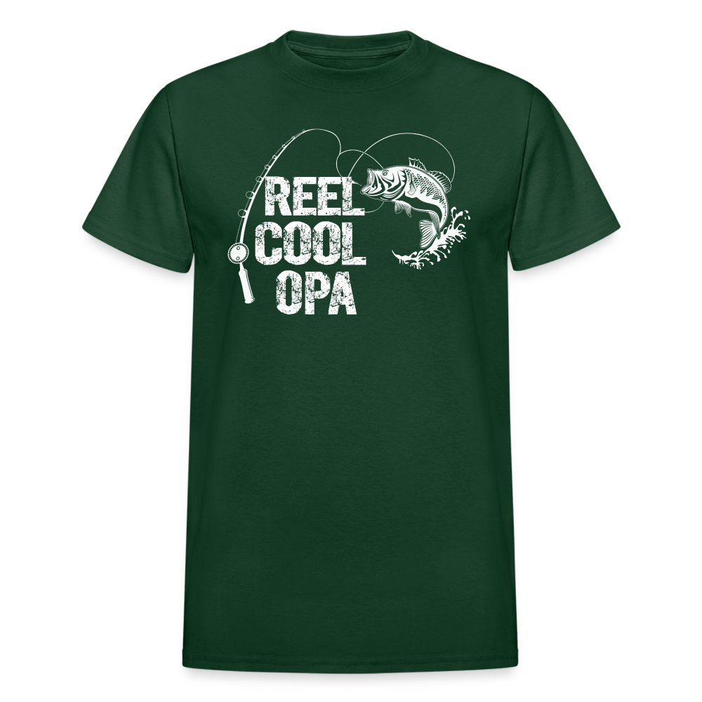 Reel Cool Opa Gildan Ultra Cotton Adult T-Shirt - forest green