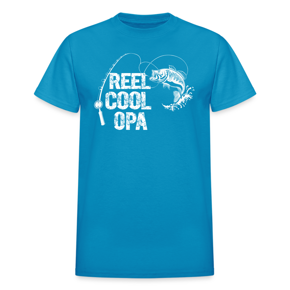 Reel Cool Opa Gildan Ultra Cotton Adult T-Shirt - turquoise