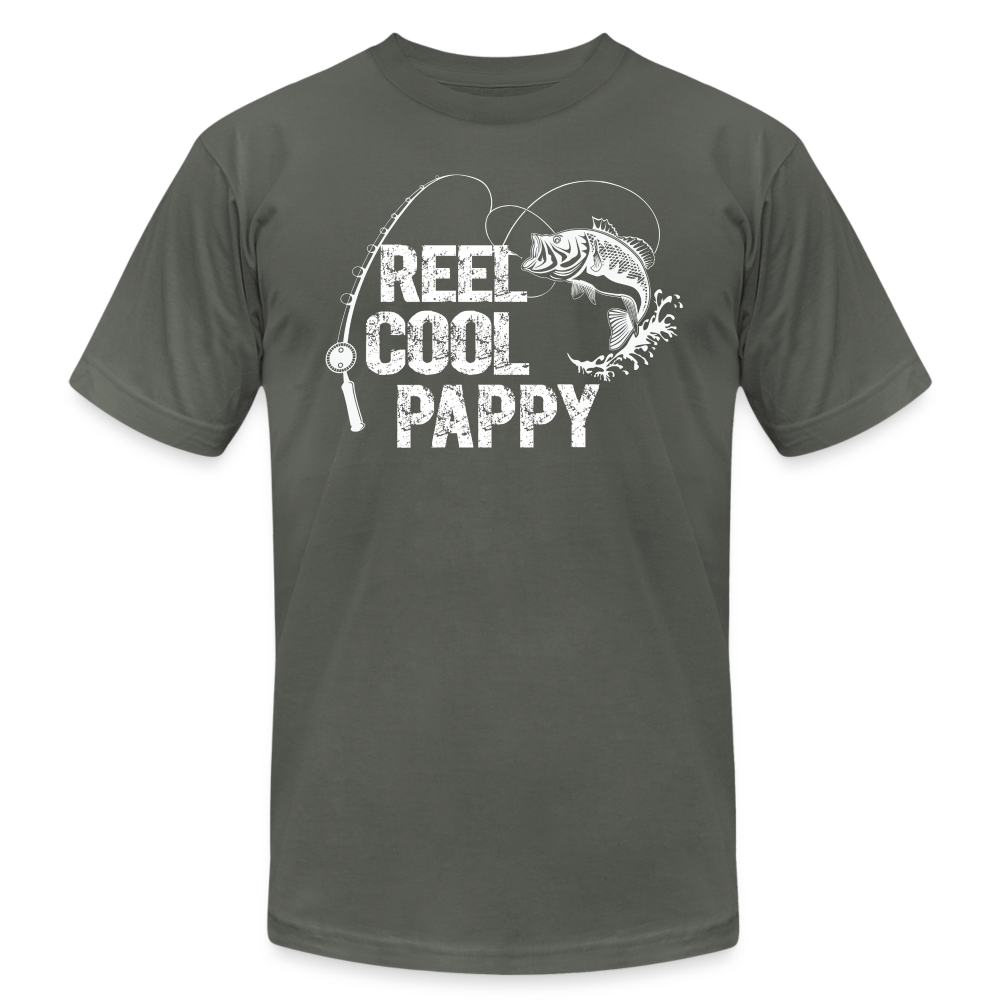 Reel Cool Pappy Unisex Jersey T-Shirt by Bella + Canvas - asphalt