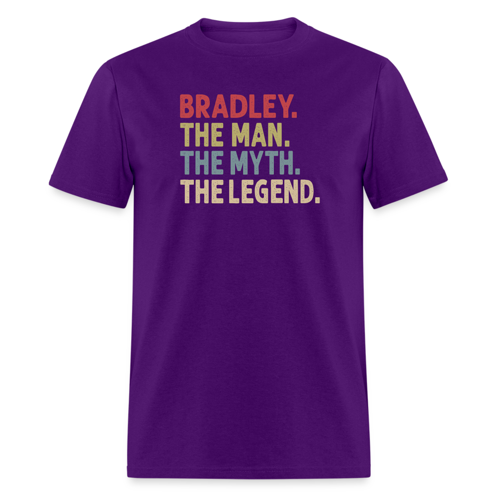 Bradley the Man the Myth the Legend Unisex Classic T-Shirt - purple