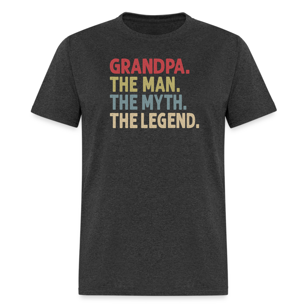Grandpa the Man the Myth the Legend Unisex Classic T-Shirt - heather black