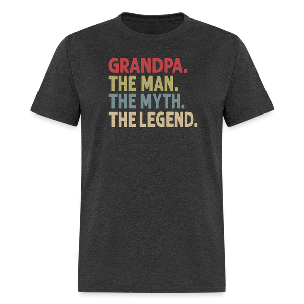 Grandpa the Man the Myth the Legend Unisex Classic T-Shirt - heather black