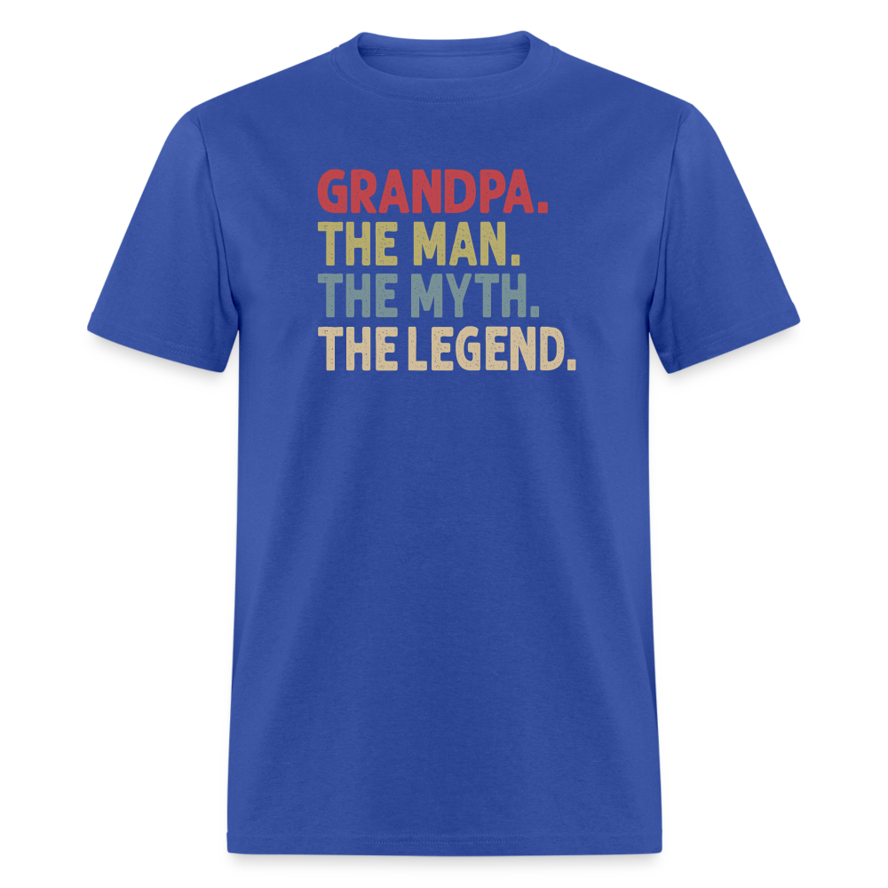 Grandpa the Man the Myth the Legend Unisex Classic T-Shirt - royal blue