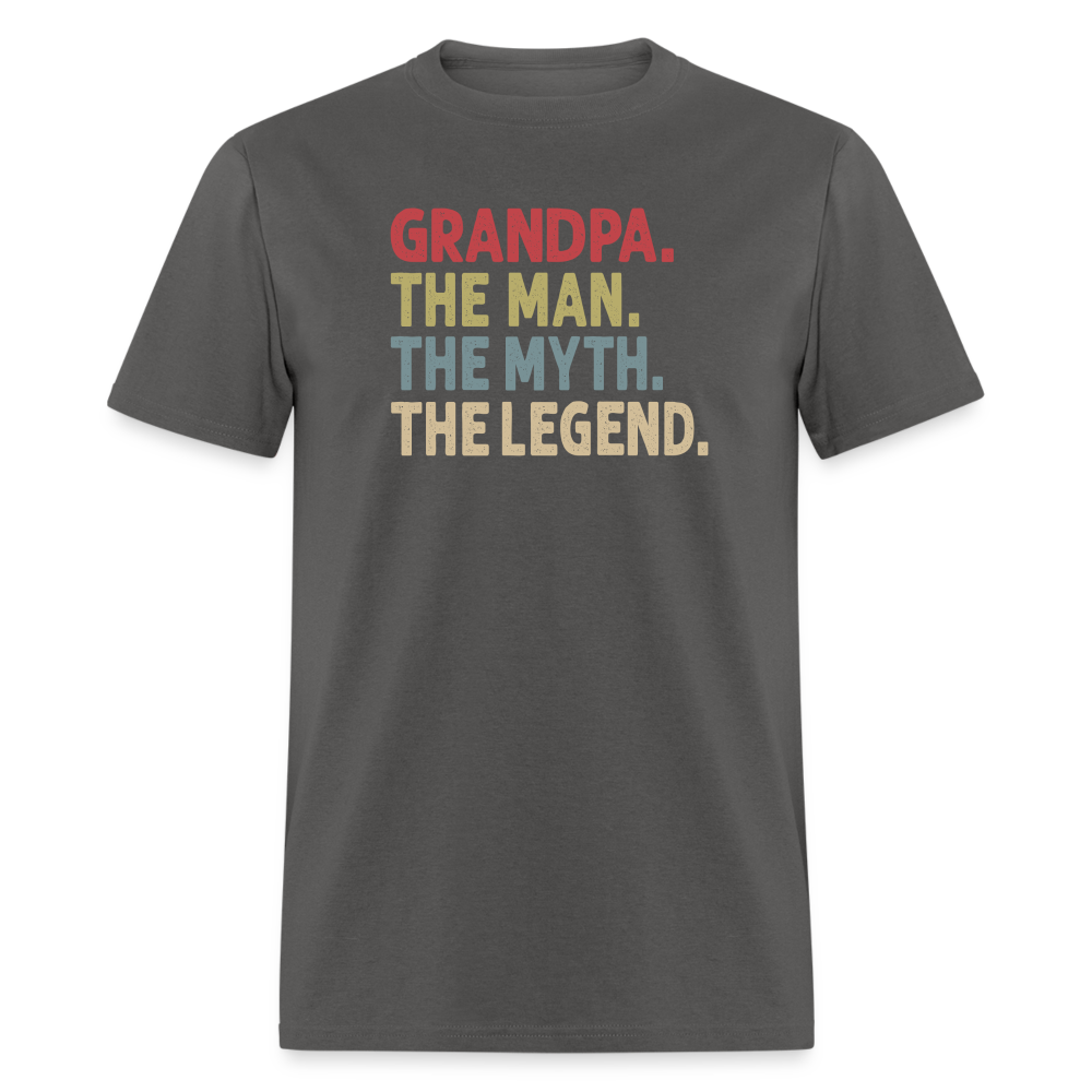 Grandpa the Man the Myth the Legend Unisex Classic T-Shirt - charcoal
