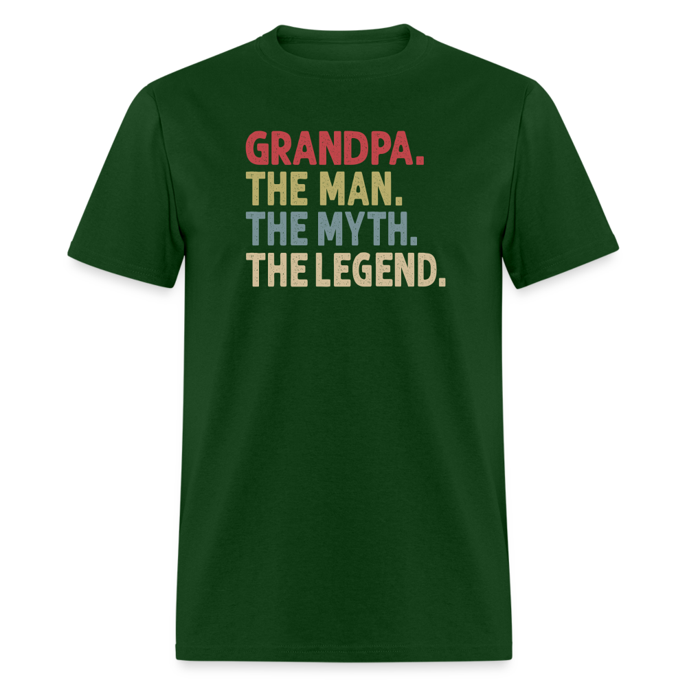 Grandpa the Man the Myth the Legend Unisex Classic T-Shirt - forest green