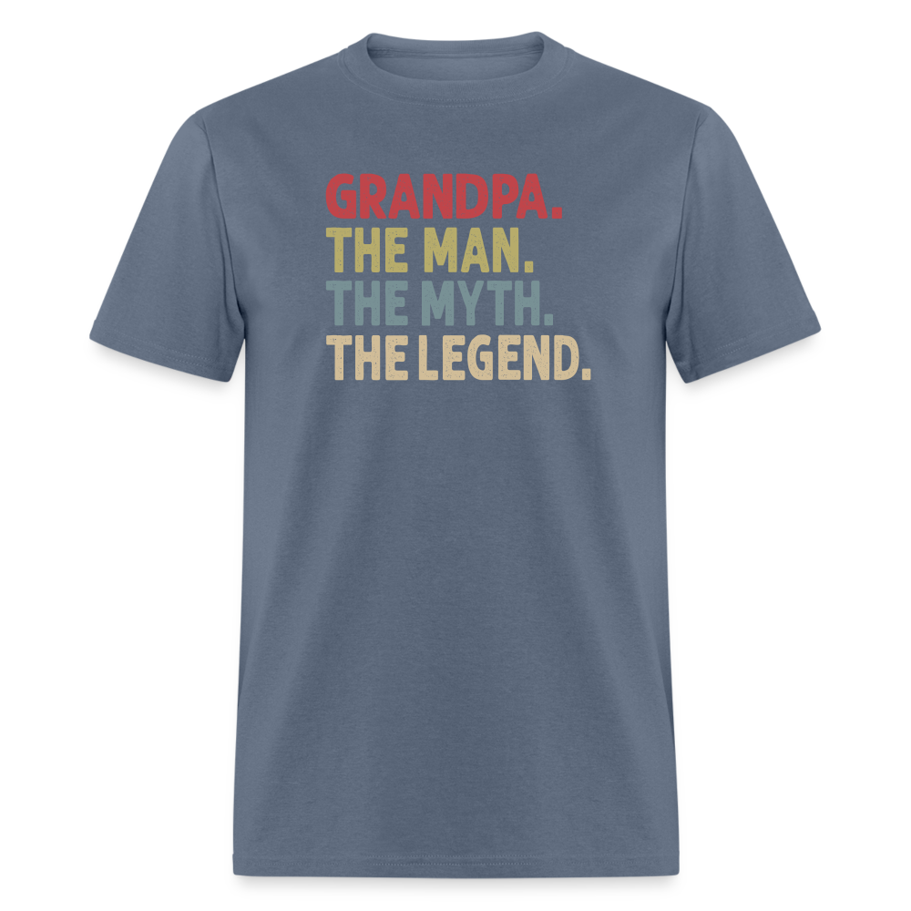 Grandpa the Man the Myth the Legend Unisex Classic T-Shirt - denim