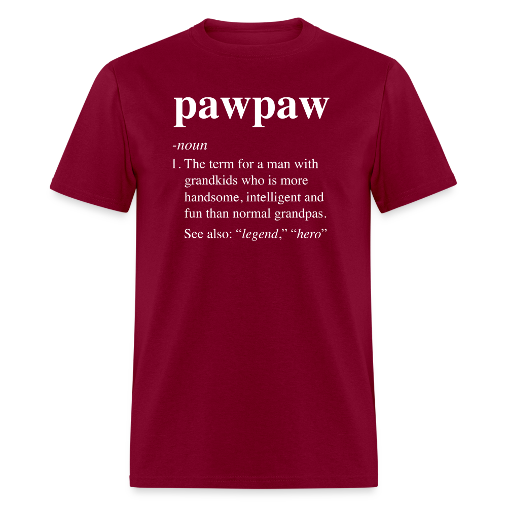 Pawpaw Definition Unisex Classic T-Shirt - burgundy
