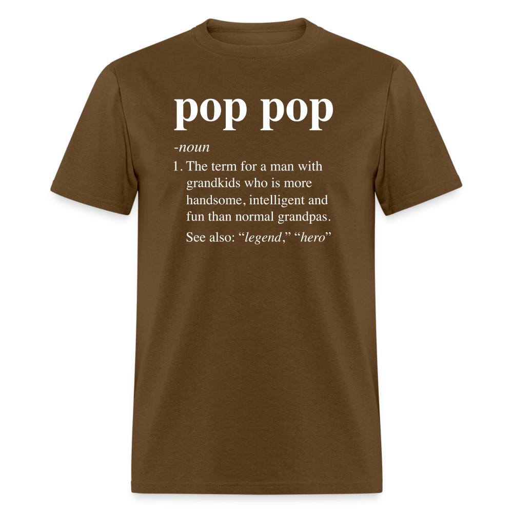 Pop Pop Definition Unisex Classic T-Shirt - brown