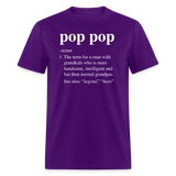 Pop Pop Definition Unisex Classic T-Shirt - purple