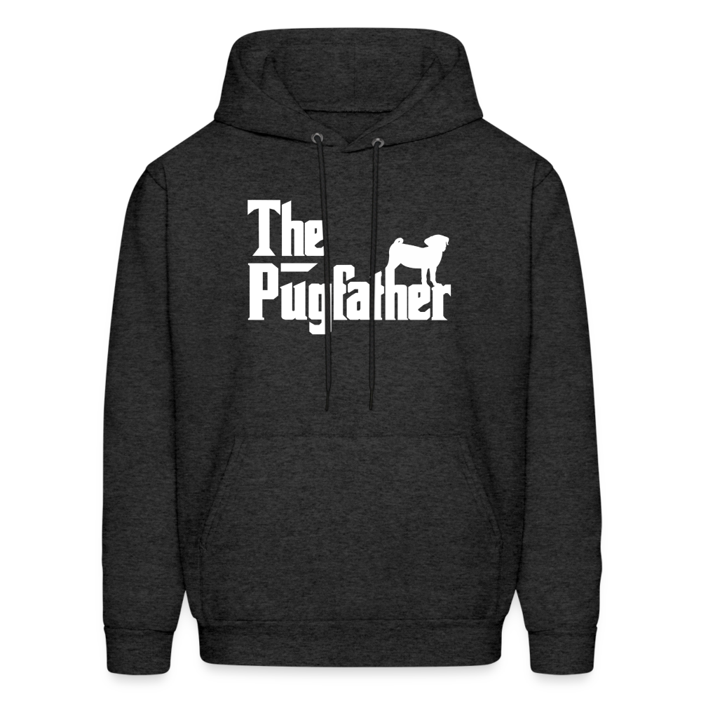 The Pugfather Men's Hoodie - charcoal grey