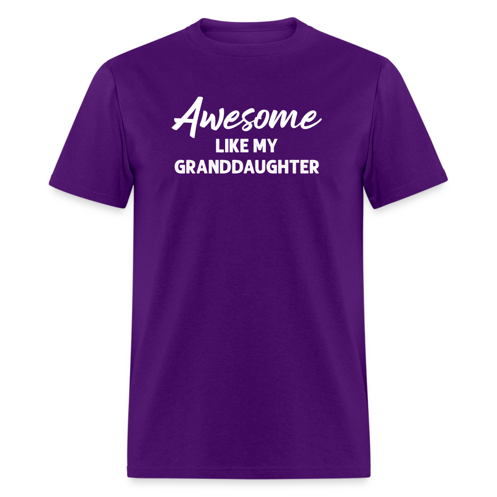 Awesome Like My Granddaughter Unisex Classic T-Shirt - purple