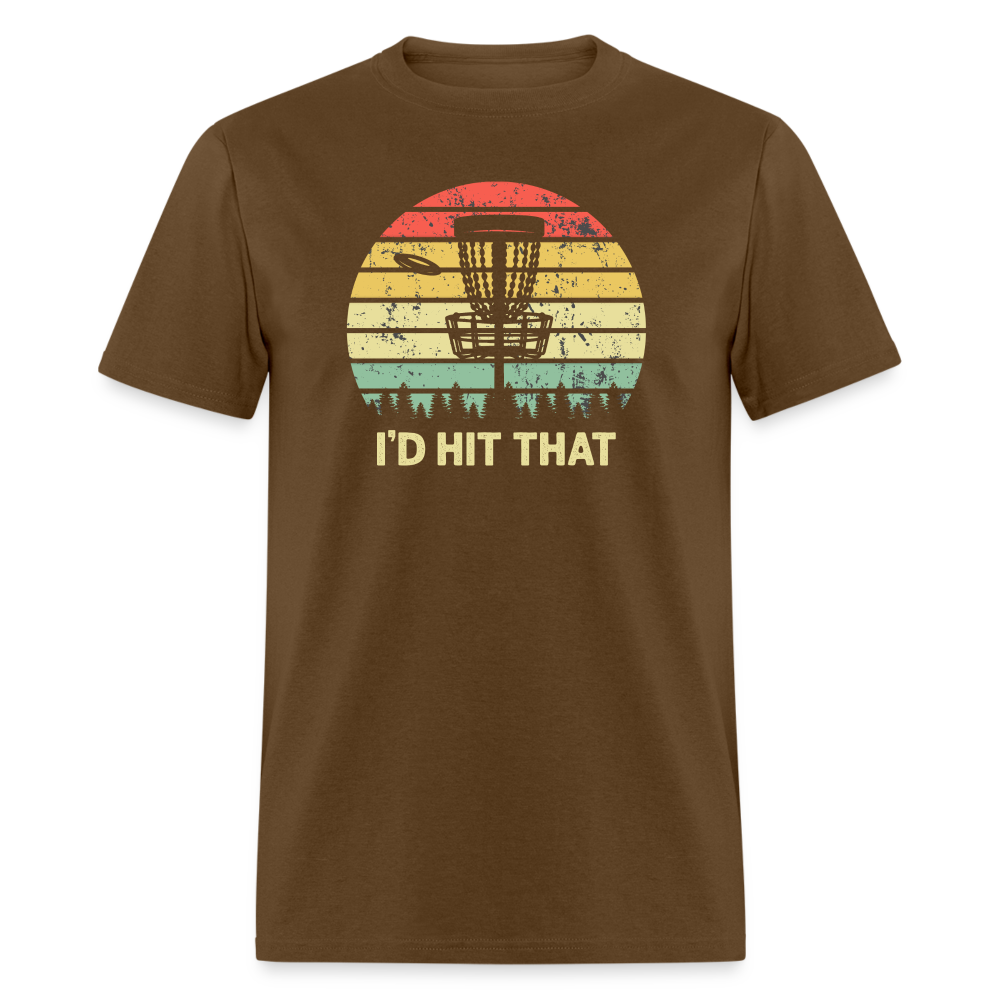 I'd Hit That Disc Golf Unisex Classic T-Shirt - brown