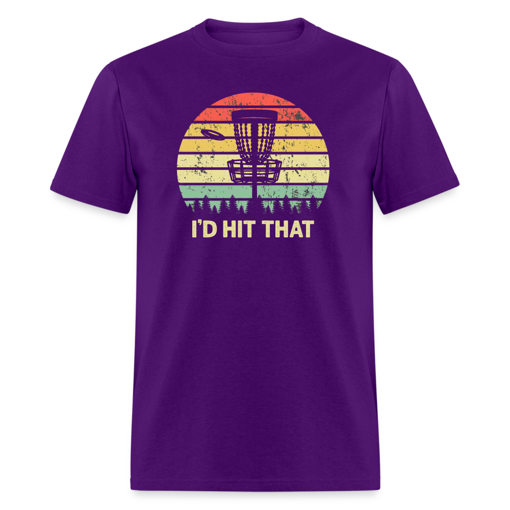 I'd Hit That Disc Golf Unisex Classic T-Shirt - purple