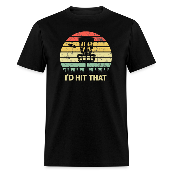 I'd Hit That Disc Golf Unisex Classic T-Shirt - black
