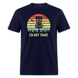 I'd Hit That Disc Golf Unisex Classic T-Shirt - navy
