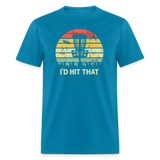 I'd Hit That Disc Golf Unisex Classic T-Shirt - turquoise