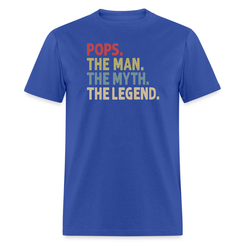 Pops the Man the Myth the Legend Unisex Classic T-Shirt - royal blue
