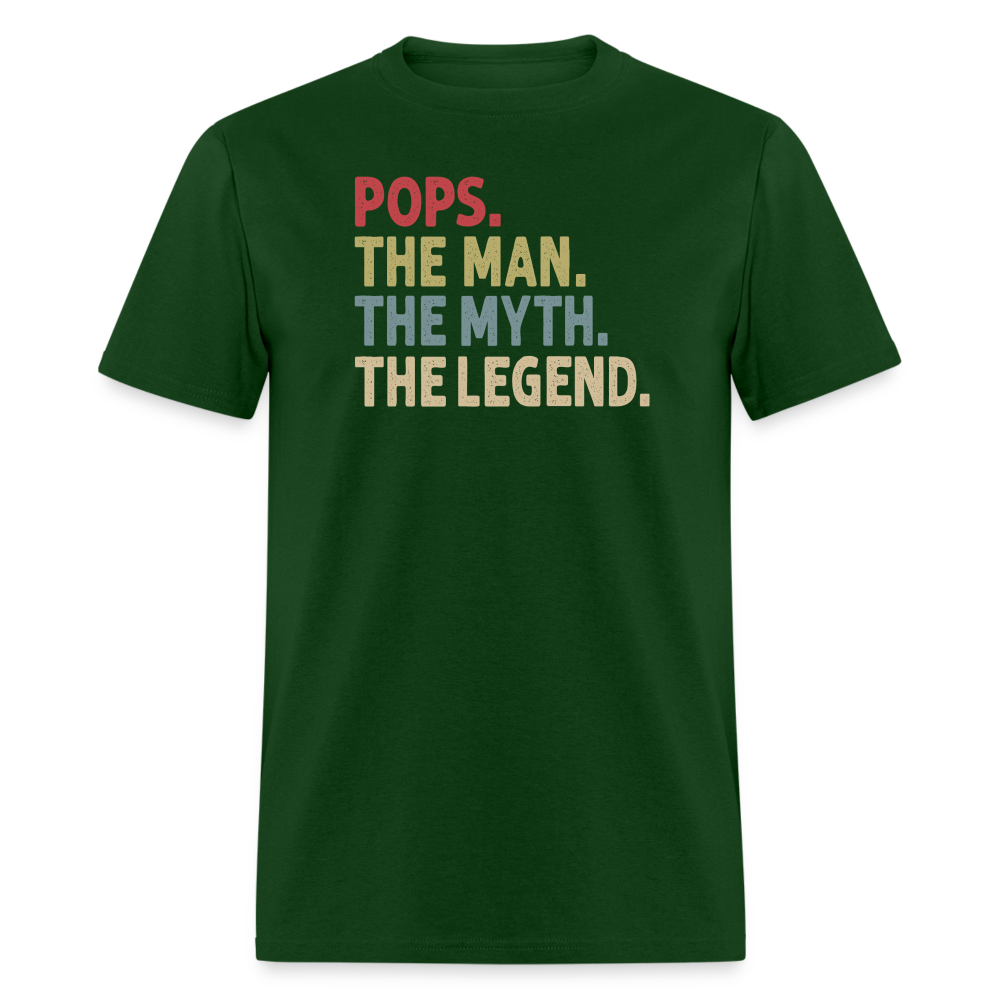 Pops the Man the Myth the Legend Unisex Classic T-Shirt - forest green