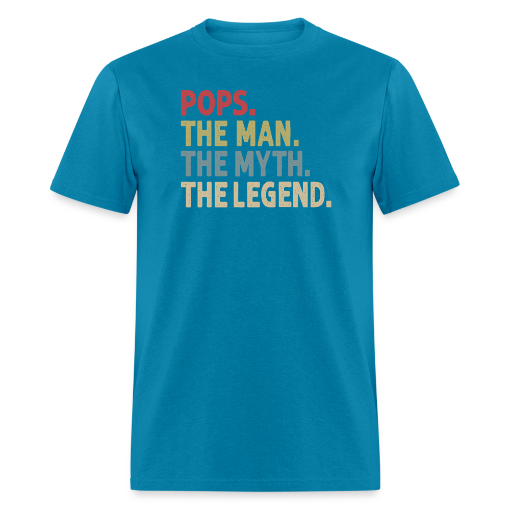 Pops the Man the Myth the Legend Unisex Classic T-Shirt - turquoise