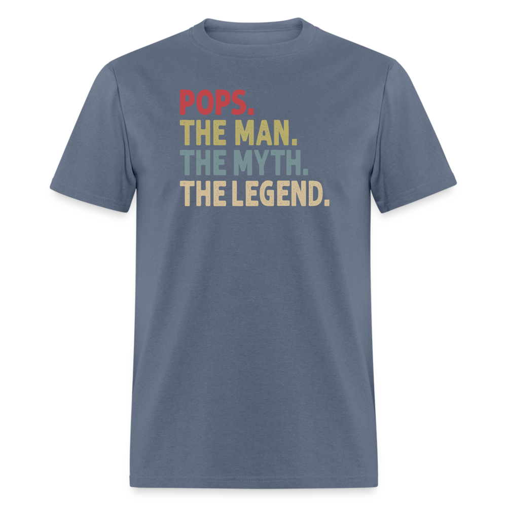 Pops the Man the Myth the Legend Unisex Classic T-Shirt - denim