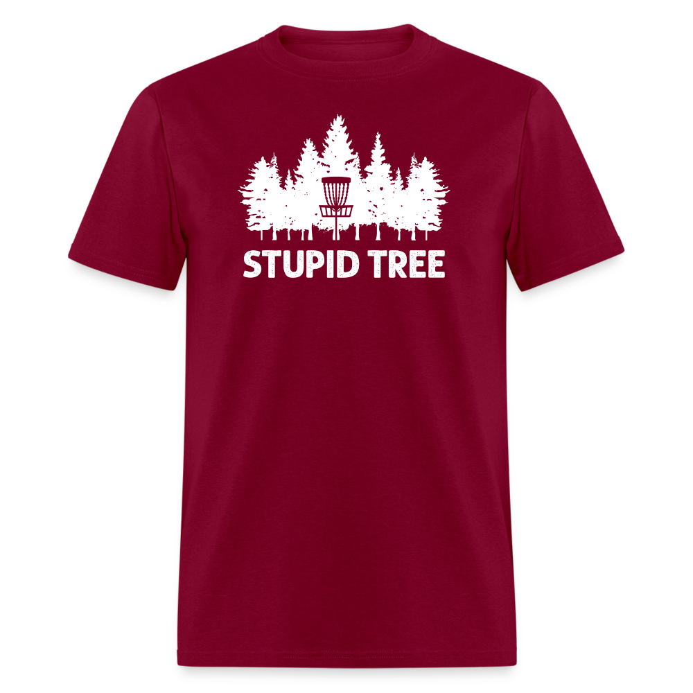 Stupid Tree Unisex Classic T-Shirt - burgundy