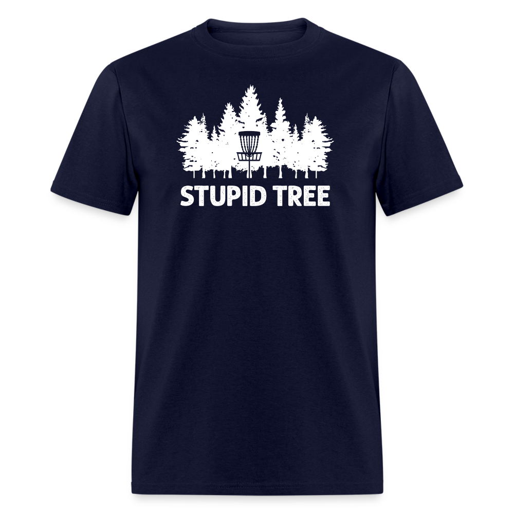Stupid Tree Unisex Classic T-Shirt - navy