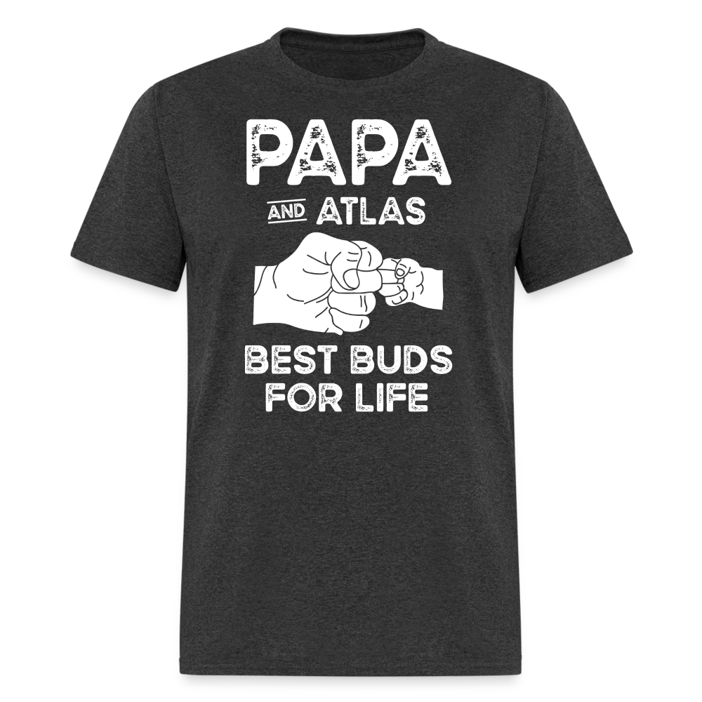 Papa and Atlas Best Buds for Life Unisex Classic T-Shirt - heather black