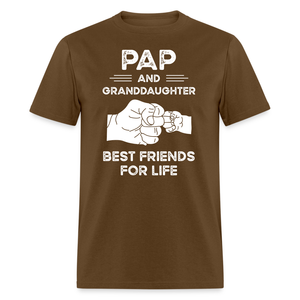 Pap and Granddaughter Best Friends for Life Unisex Classic T-Shirt - brown