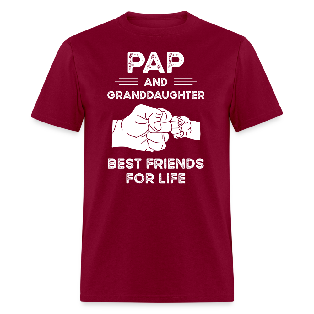 Pap and Granddaughter Best Friends for Life Unisex Classic T-Shirt - burgundy