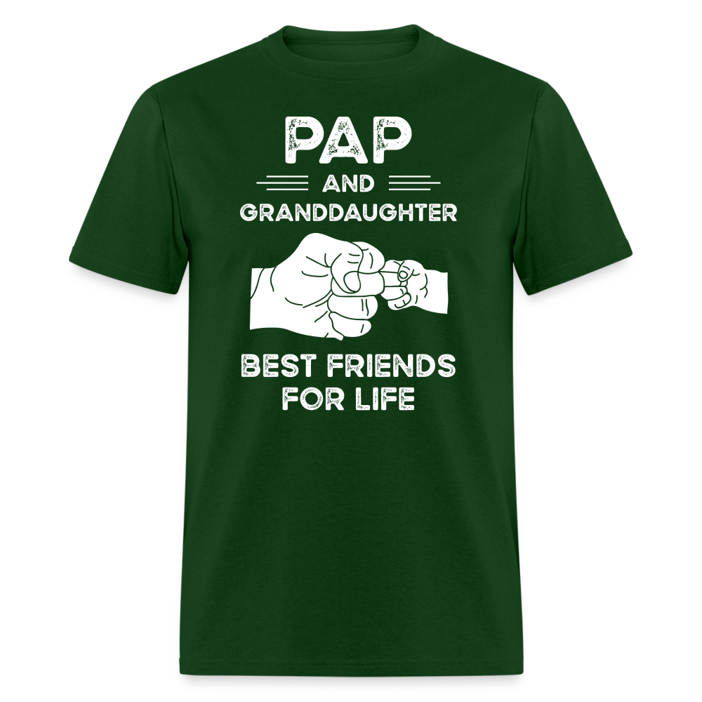 Pap and Granddaughter Best Friends for Life Unisex Classic T-Shirt - forest green