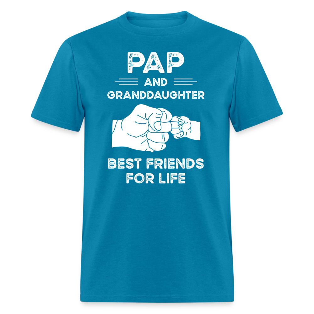 Pap and Granddaughter Best Friends for Life Unisex Classic T-Shirt - turquoise