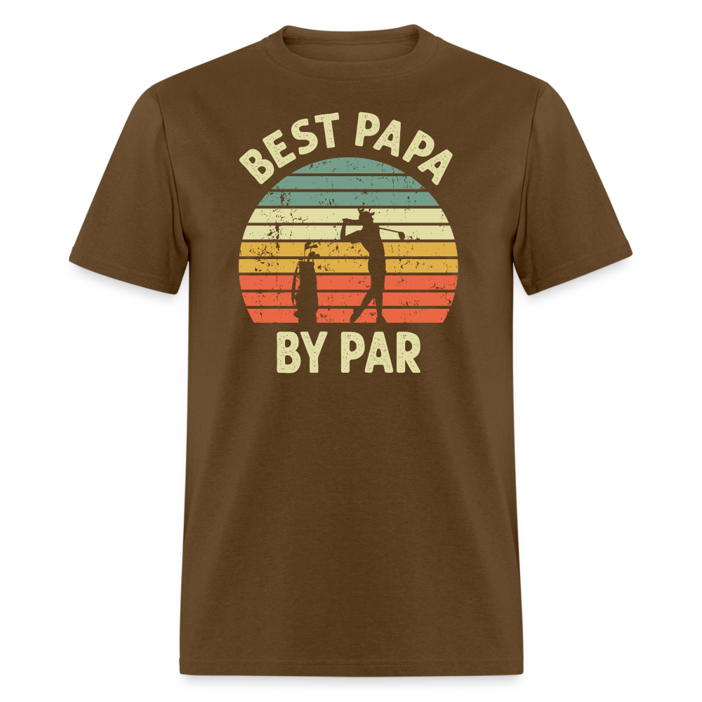 Best Papa By Par Unisex Classic T-Shirt - brown