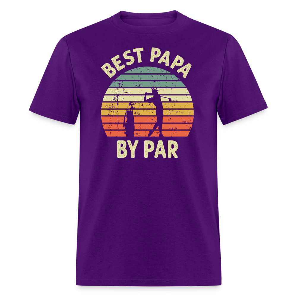 Best Papa By Par Unisex Classic T-Shirt - purple