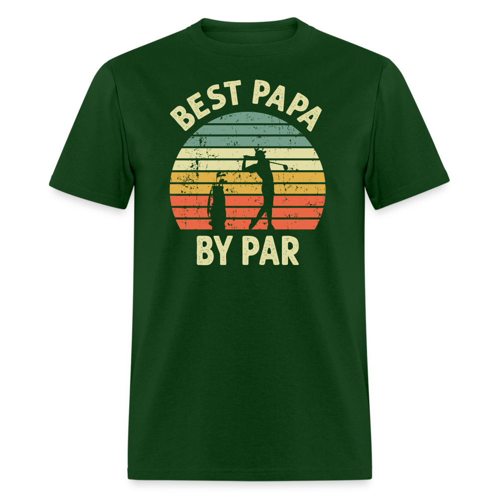 Best Papa By Par Unisex Classic T-Shirt - forest green