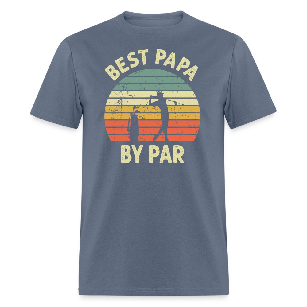 Best Papa By Par Unisex Classic T-Shirt - denim