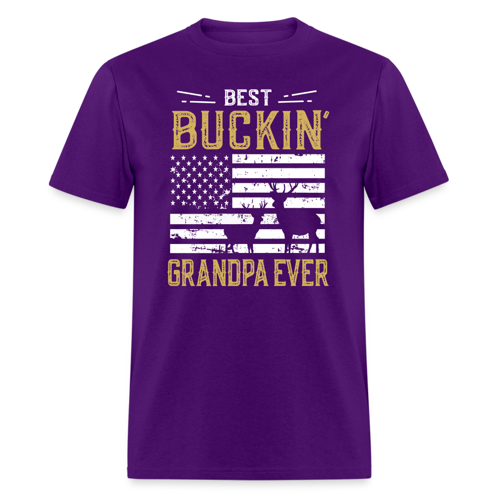 Best Buckin Grandpa Ever Unisex Classic T-Shirt - purple