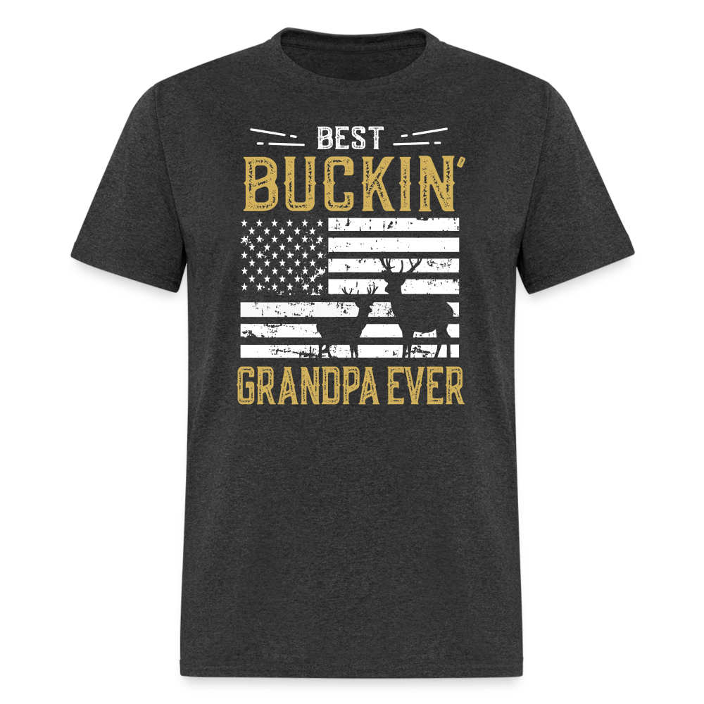 Best Buckin Grandpa Ever Unisex Classic T-Shirt - heather black