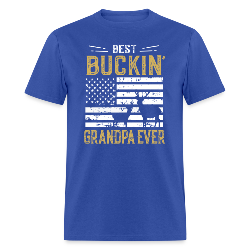 Best Buckin Grandpa Ever Unisex Classic T-Shirt - royal blue