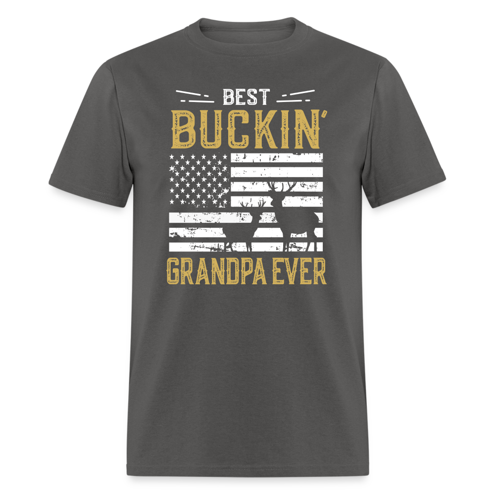 Best Buckin Grandpa Ever Unisex Classic T-Shirt - charcoal