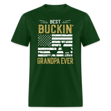Best Buckin Grandpa Ever Unisex Classic T-Shirt - forest green
