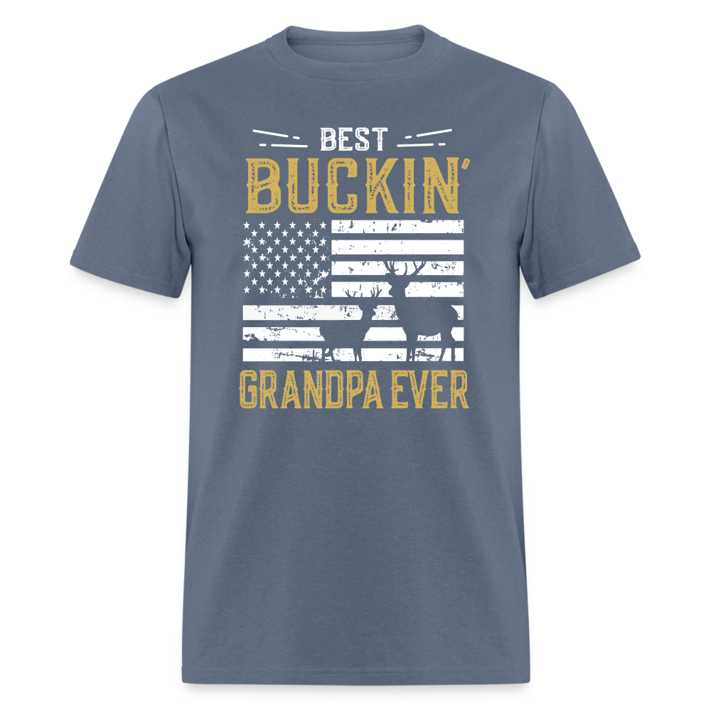 Best Buckin Grandpa Ever Unisex Classic T-Shirt - denim