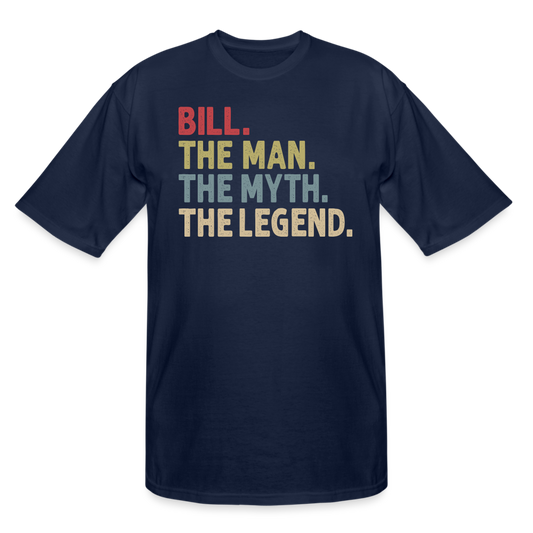 Bill the Man the Myth the Legend Men's Tall T-Shirt - navy