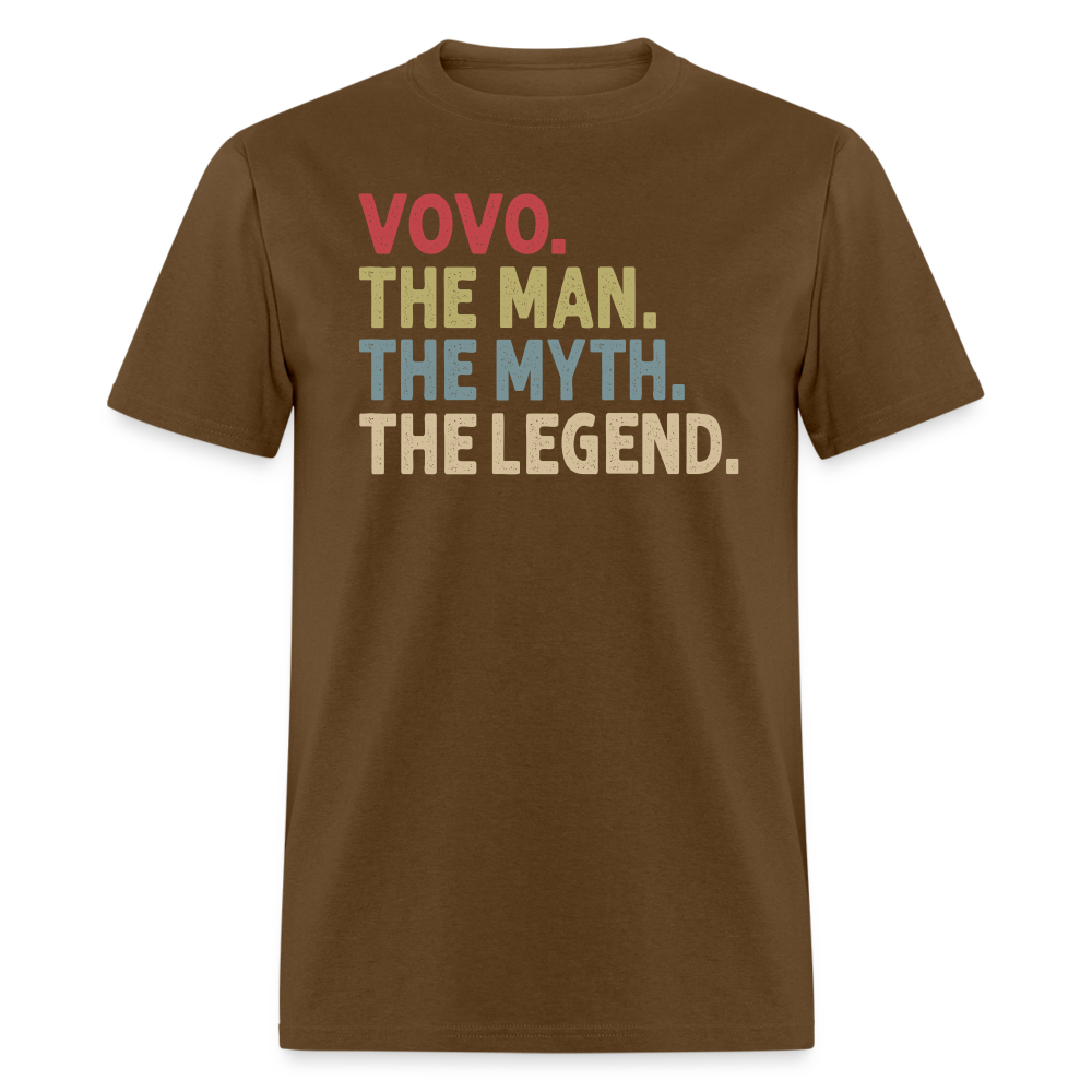 Vovo the Man the Myth the Legend Unisex Classic T-Shirt - brown