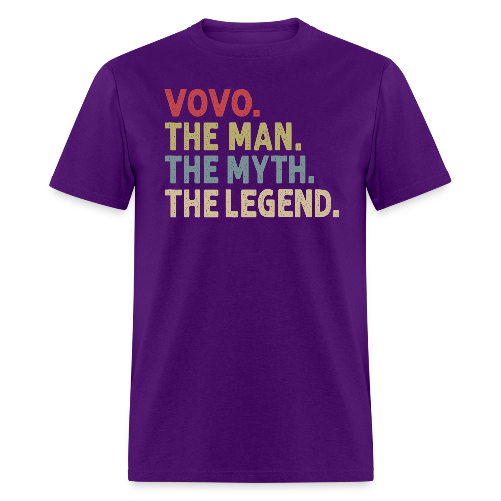 Vovo the Man the Myth the Legend Unisex Classic T-Shirt - purple