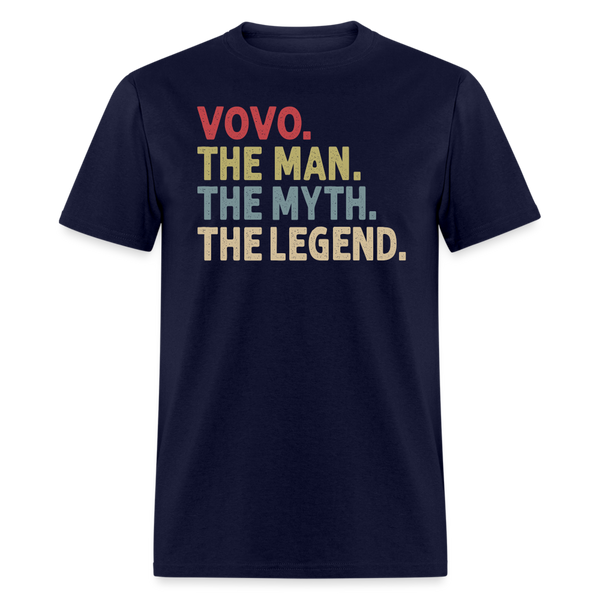 Vovo the Man the Myth the Legend Unisex Classic T-Shirt - navy