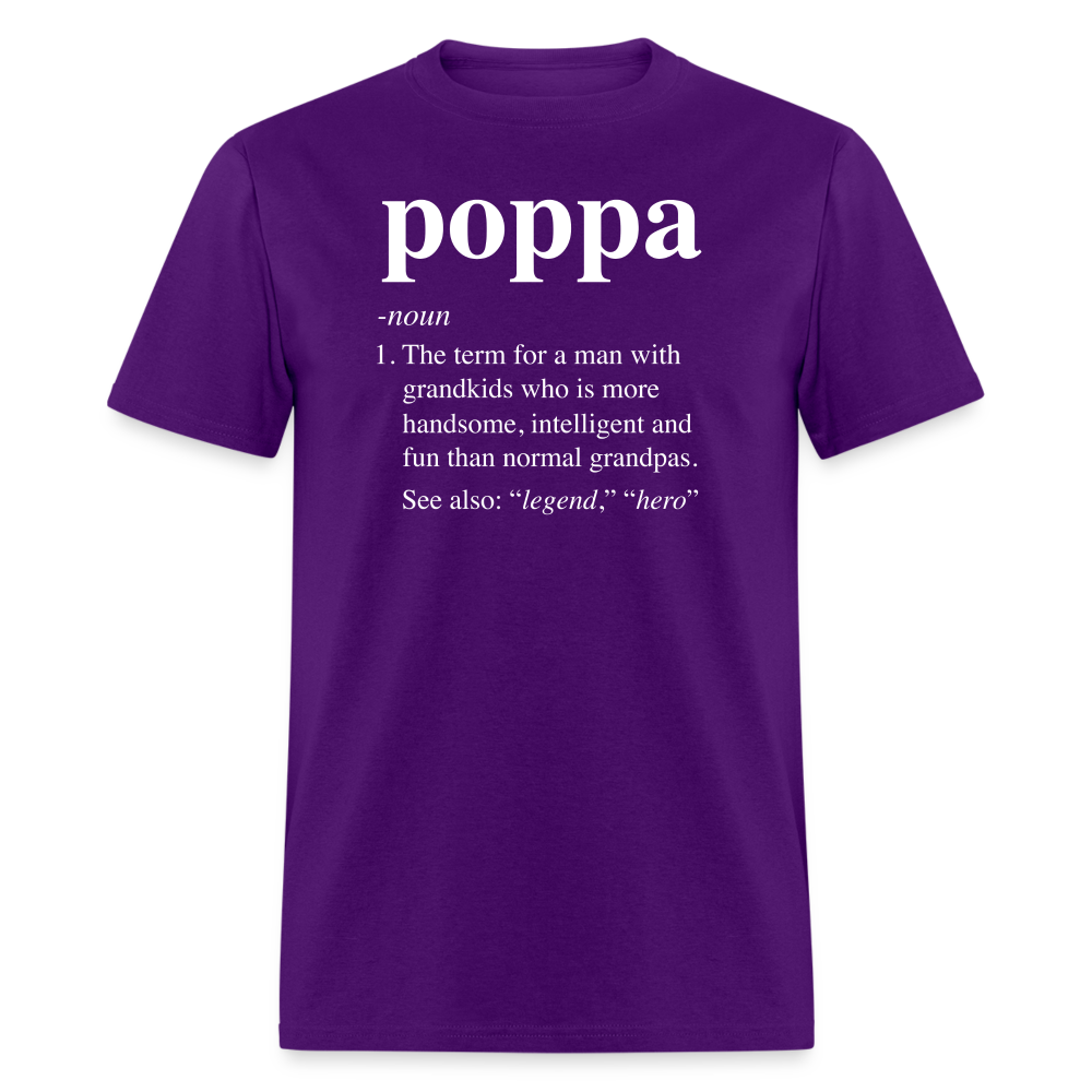 Poppa Definition Unisex Classic T-Shirt - purple