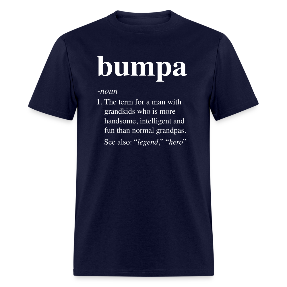 Bumpa Definition Unisex Classic T-Shirt - navy