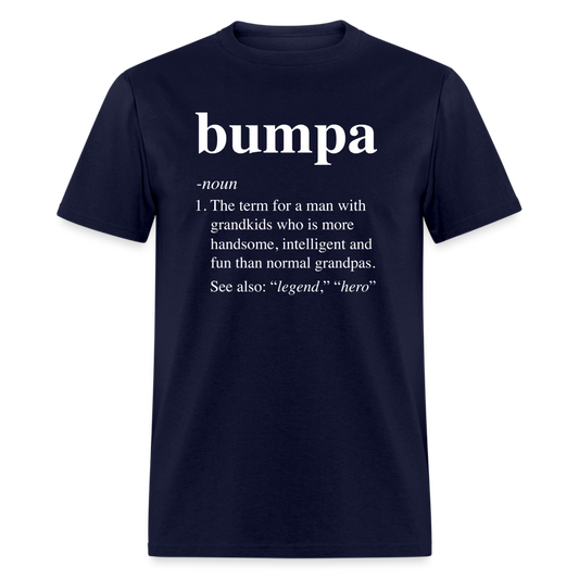 Bumpa Definition Unisex Classic T-Shirt - navy