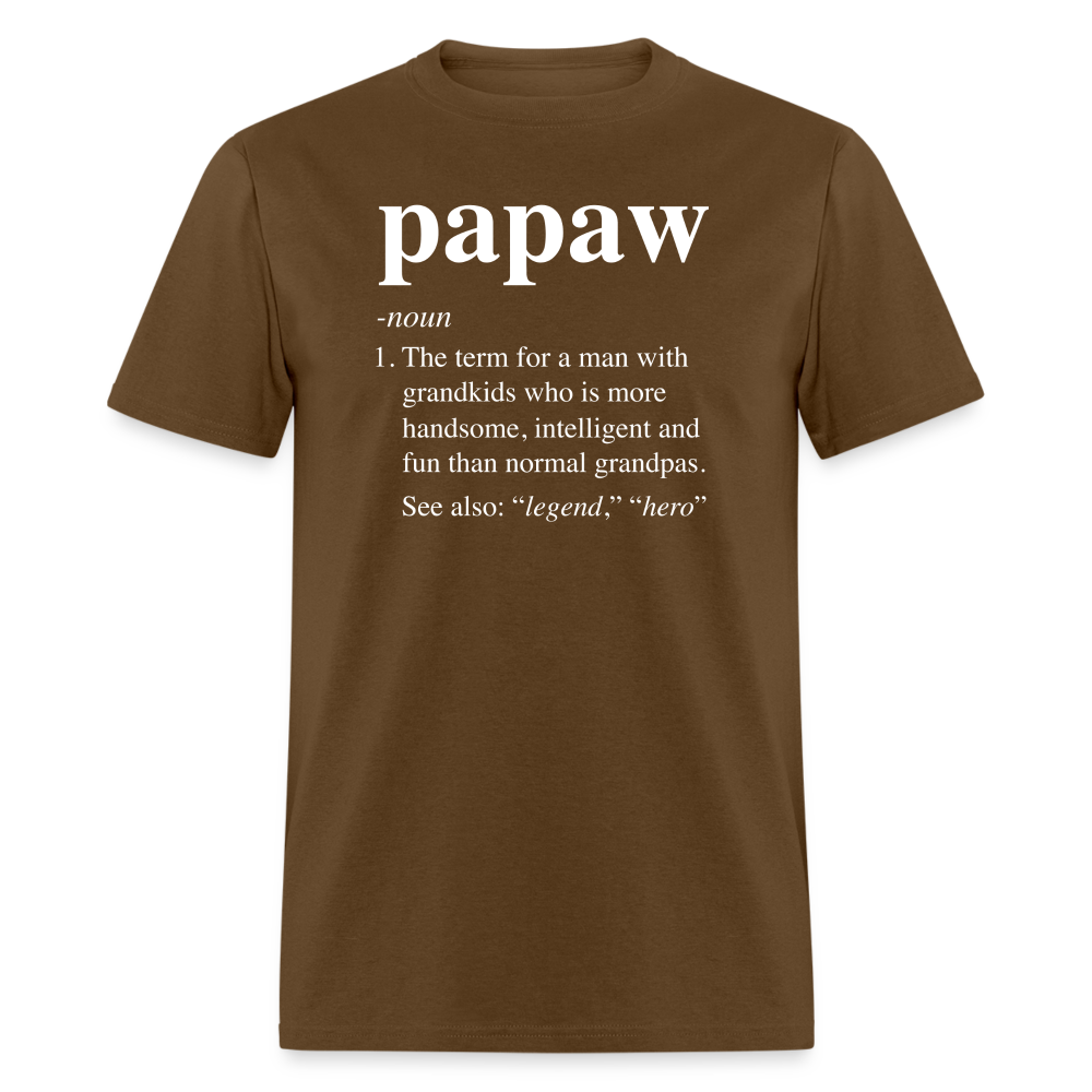 Papaw Definition Unisex Classic T-Shirt - brown